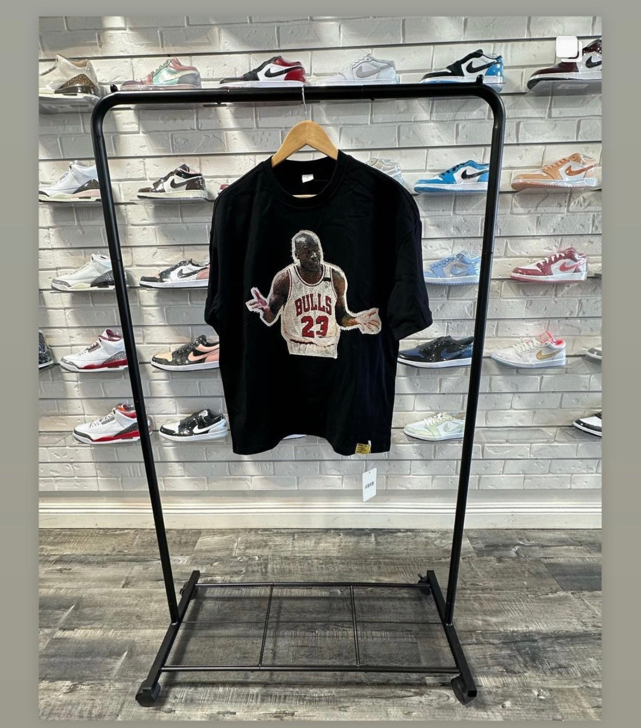 Michael Jordan Remake Shirt-Black/White