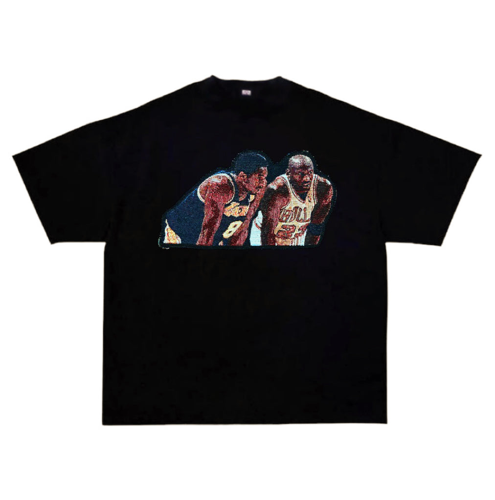 Michael and Kobe Remake Shirt-Black/White