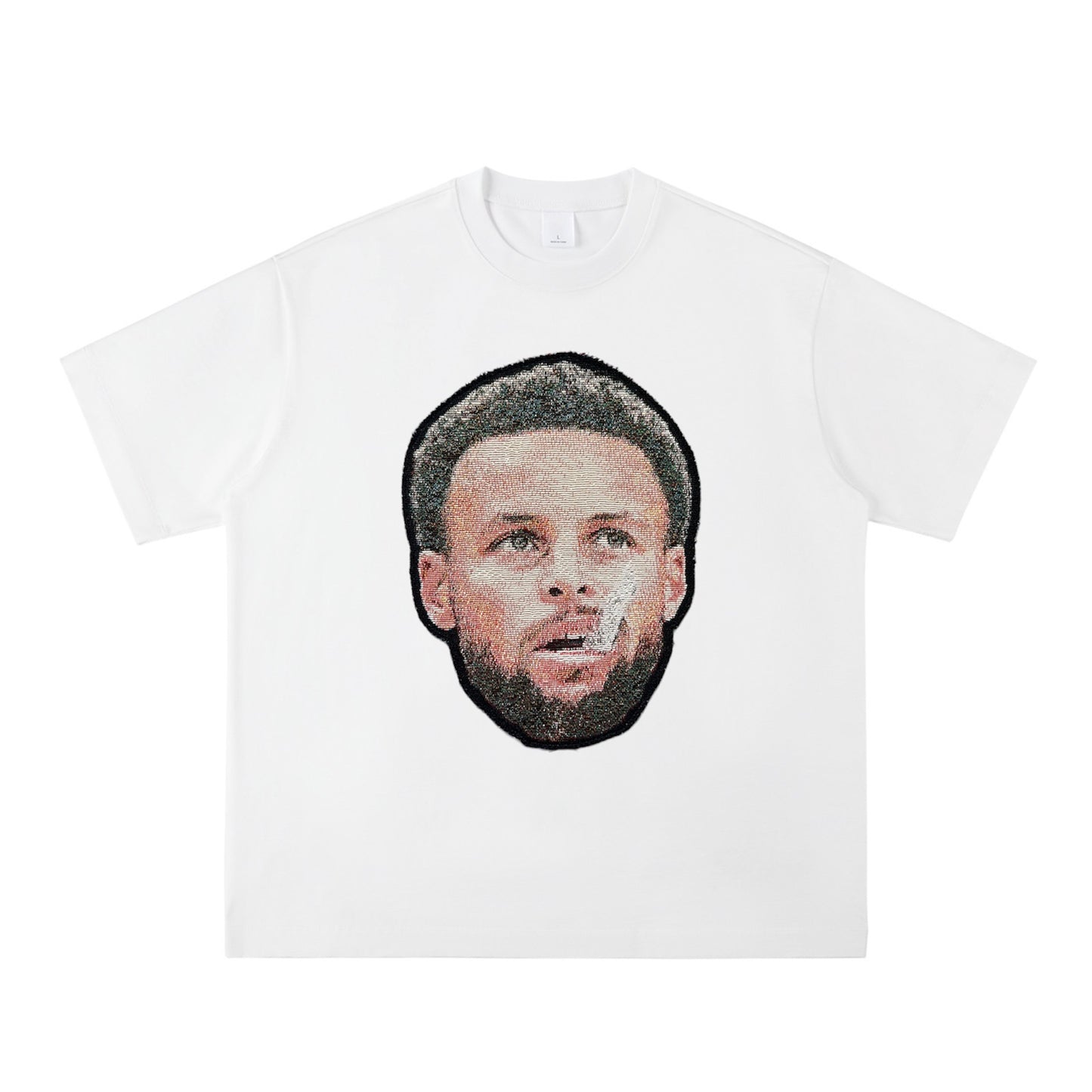 Stephen Curry Remake Tee-White/Black