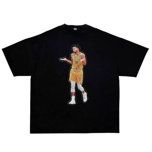 Stephen Curry Remake Tee-Black/White